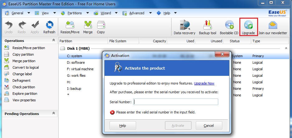 EaseUS Partition Master 12.10 Crack & Serial Key Download Latest